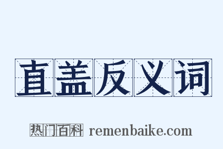 直盖反义词是什么意思的图片